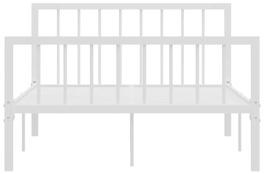 Estrutura de cama 120x200 cm metal branco