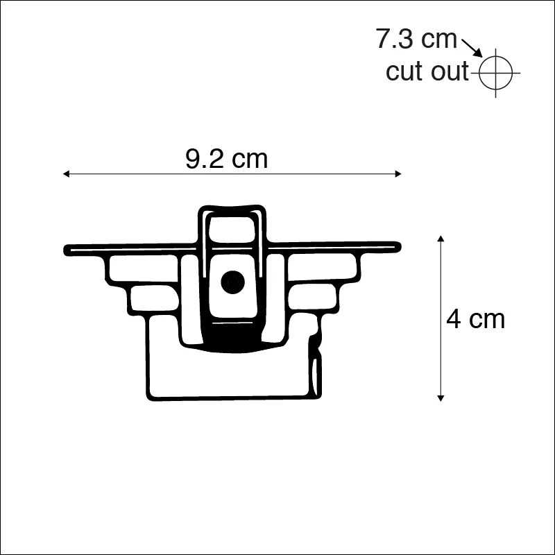 Conjunto de 3 focos embutidos brancos incluindo LED regulável em 3 etapas - Miu