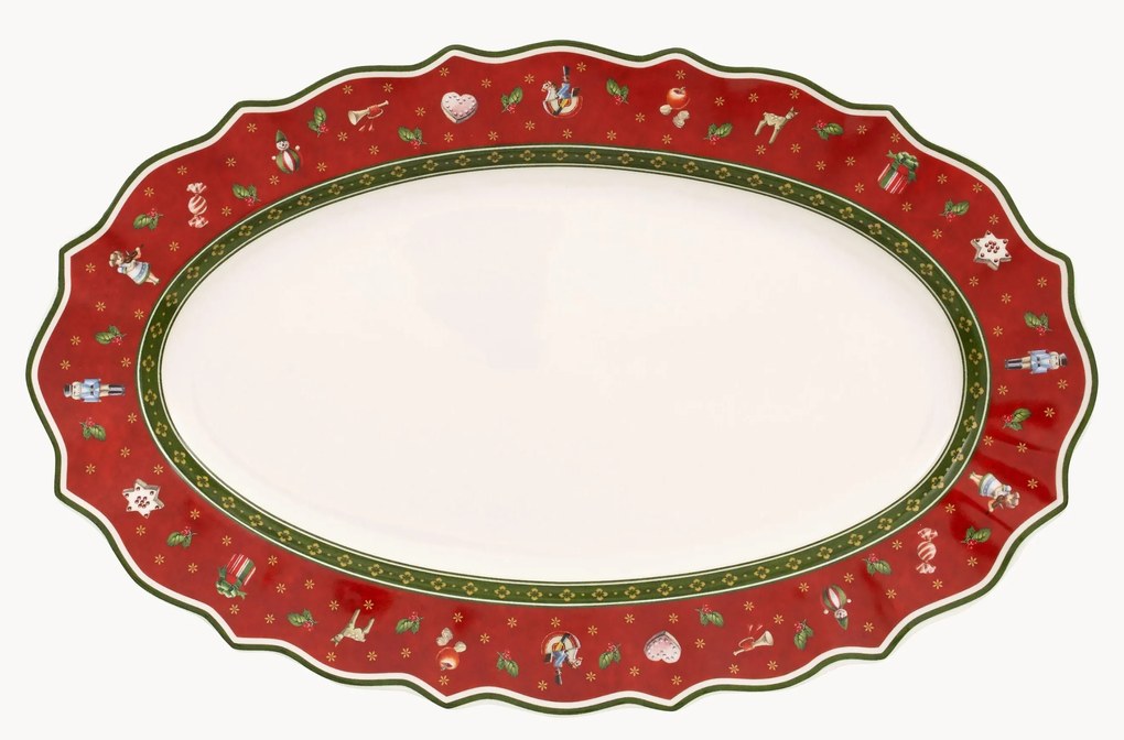 Travessa de Natal em porcelana Toy's Delight