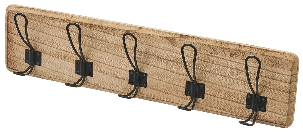 Cabide Parede 5 Ganchos 61X8.5X15CM