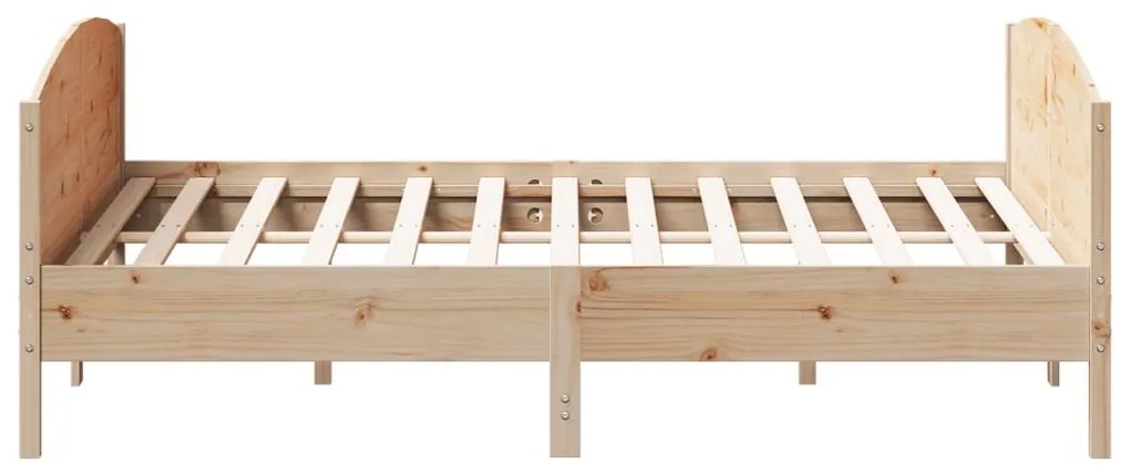 Cama sem colchão 200x200 cm madeira de pinho maciça