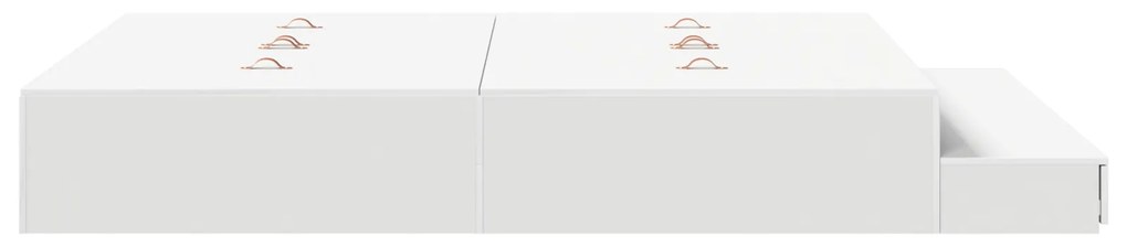 Cama com Arrumação Branca 160x200 cm