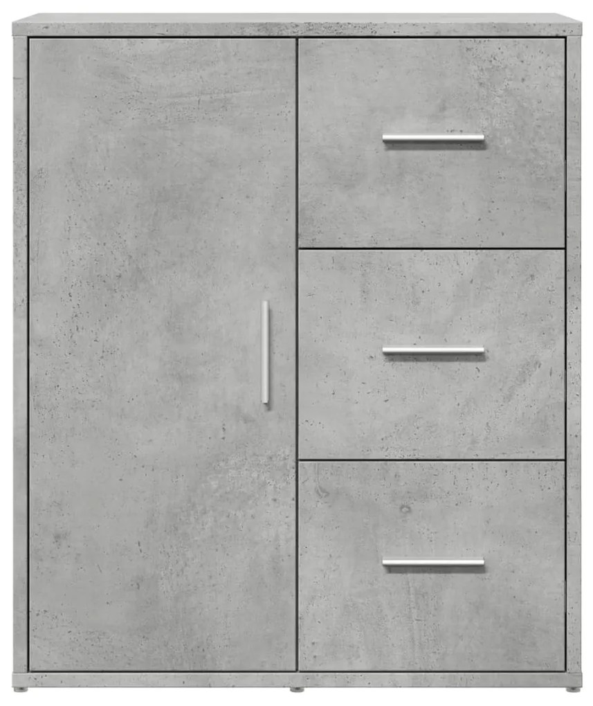 Aparadores 2 pcs 60x31x70 cm derivados madeira cinzento cimento