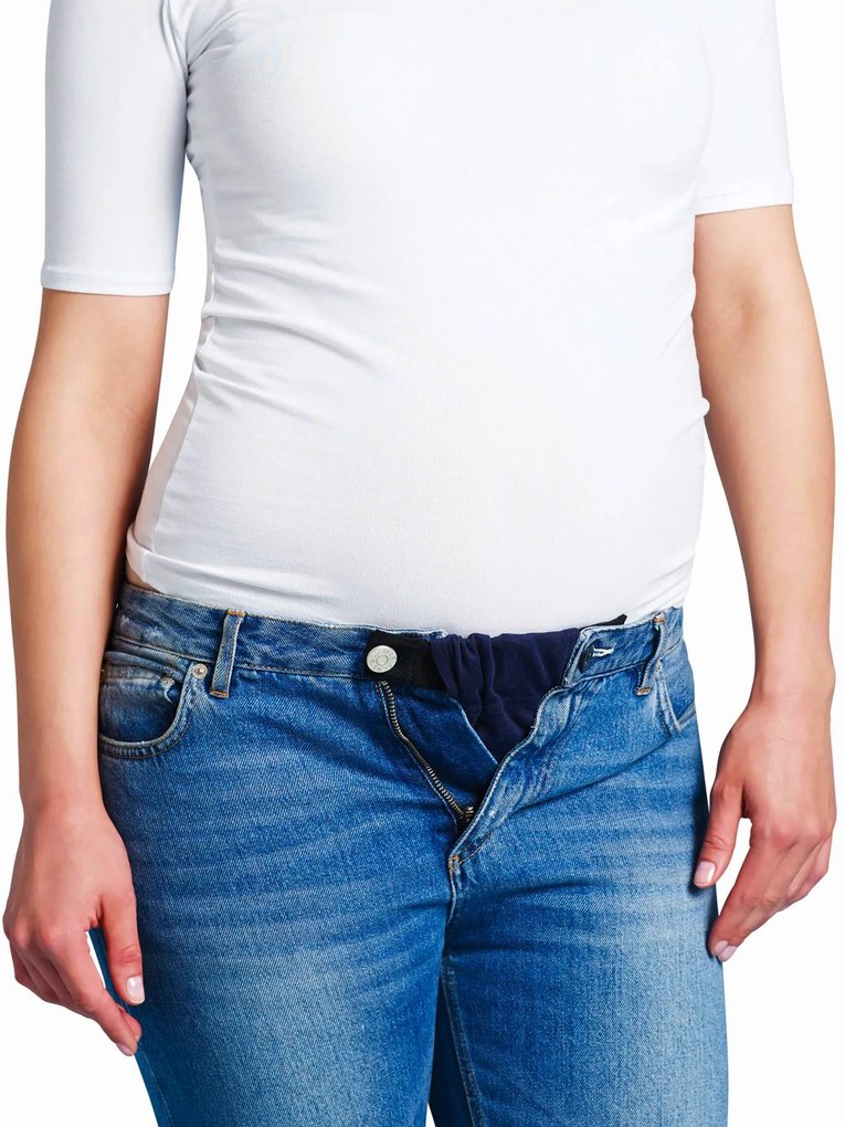 Cinto extensível Flexi-Belt, da Carriwell azul medio liso