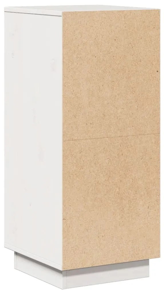 Aparadores 2 pcs 31,5x34x75 cm madeira de pinho maciça branco