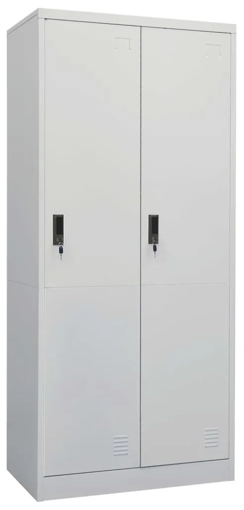 Roupeiro 80x50x180 cm aço cinzento-claro