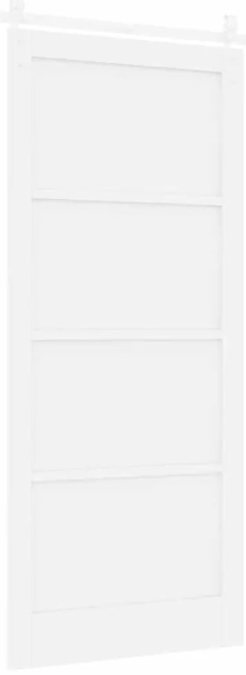 Porta Deslizante vidaXL com Conjunto de Ferragens Branca 93x211 cm Pin