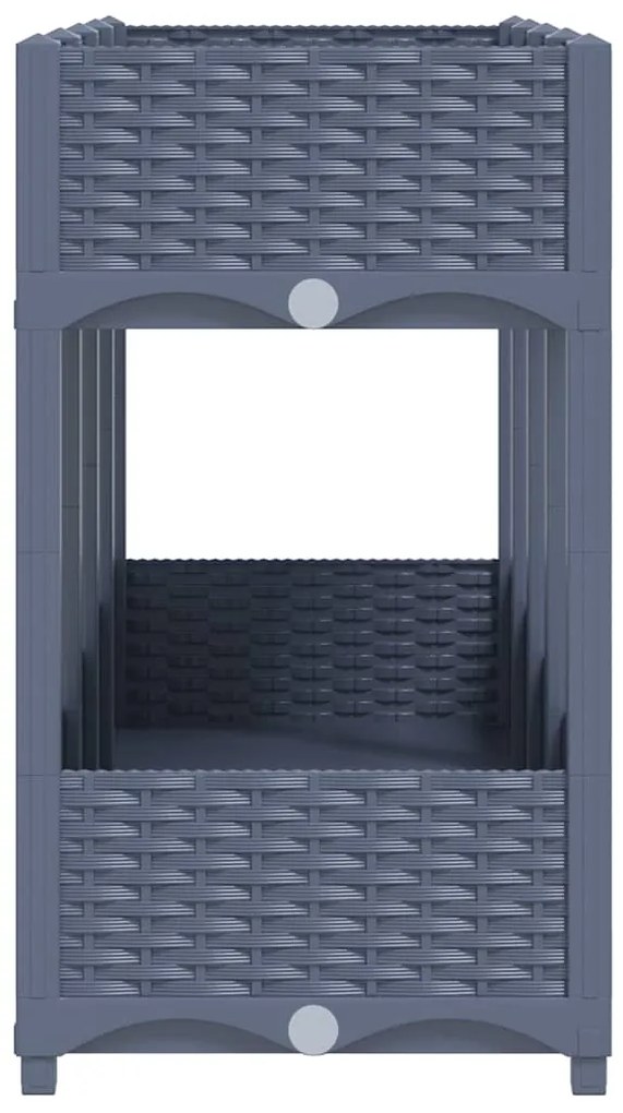 Canteiro elevado 160x40x71 cm polipropileno