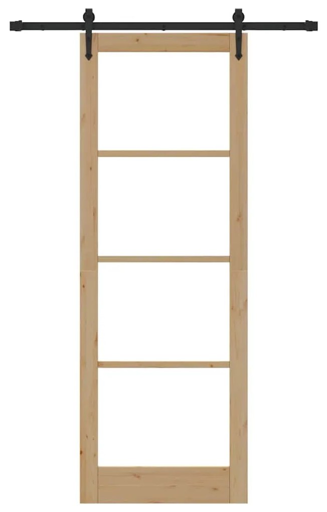 Porta Deslizante vidaXL com Conjunto de Ferragens "ORKDAL" 83x232 cm