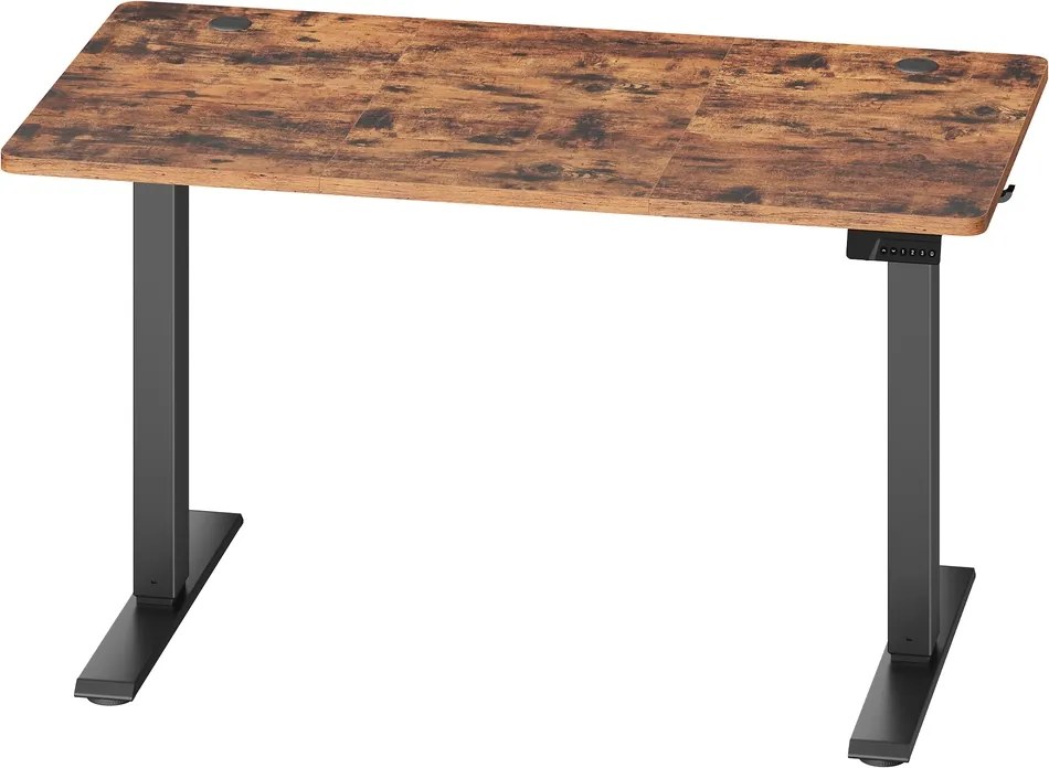 Secretária elétrica, função de memória com 4 alturas, 120 x 60 x (72-120) cm castanha