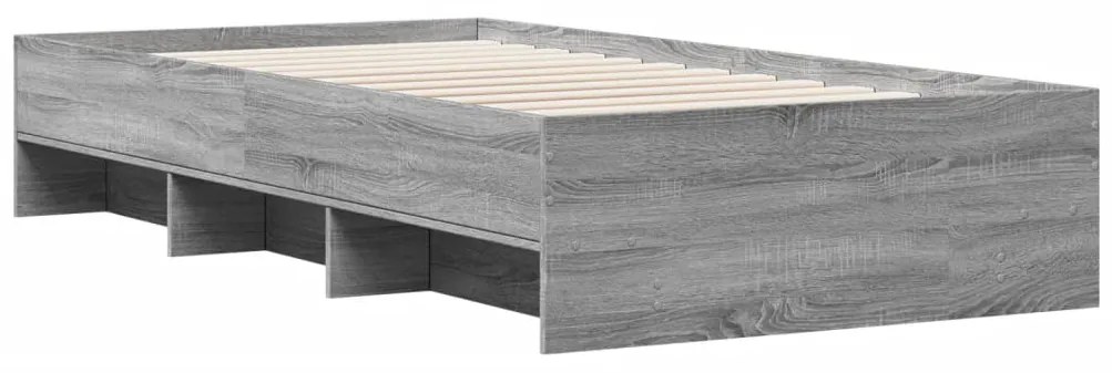 Estrutura cama 75x190 cm derivados de madeira cinzento sonoma