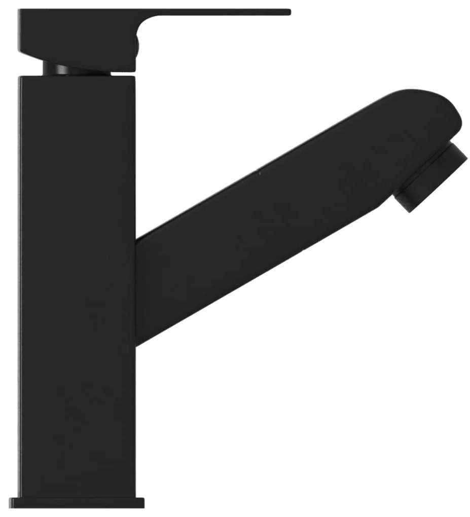 Torneira extraível p/ lavatório casa de banho 157x172 mm preto