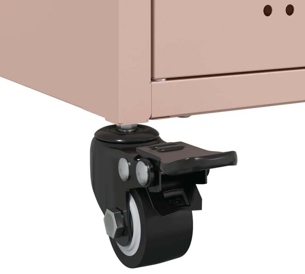 Móvel de TV 68x39x43,5 cm aço rosa