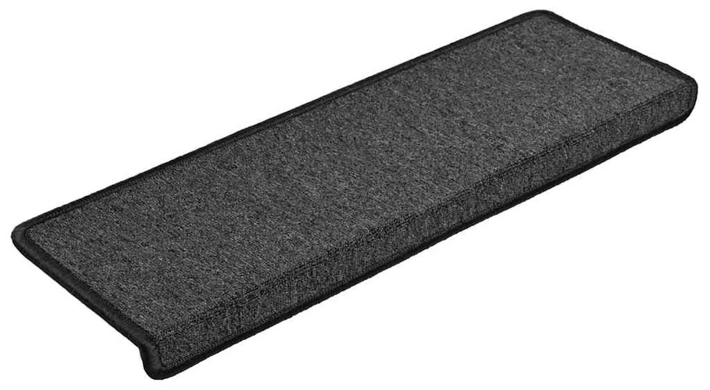 Tapetes de escada 30 pcs 65x21x4 cm antracite
