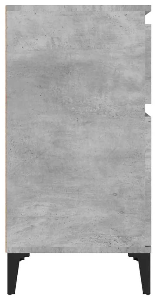 Mesas de cabeceira 2 pcs 40x35x70 cm cinzento cimento