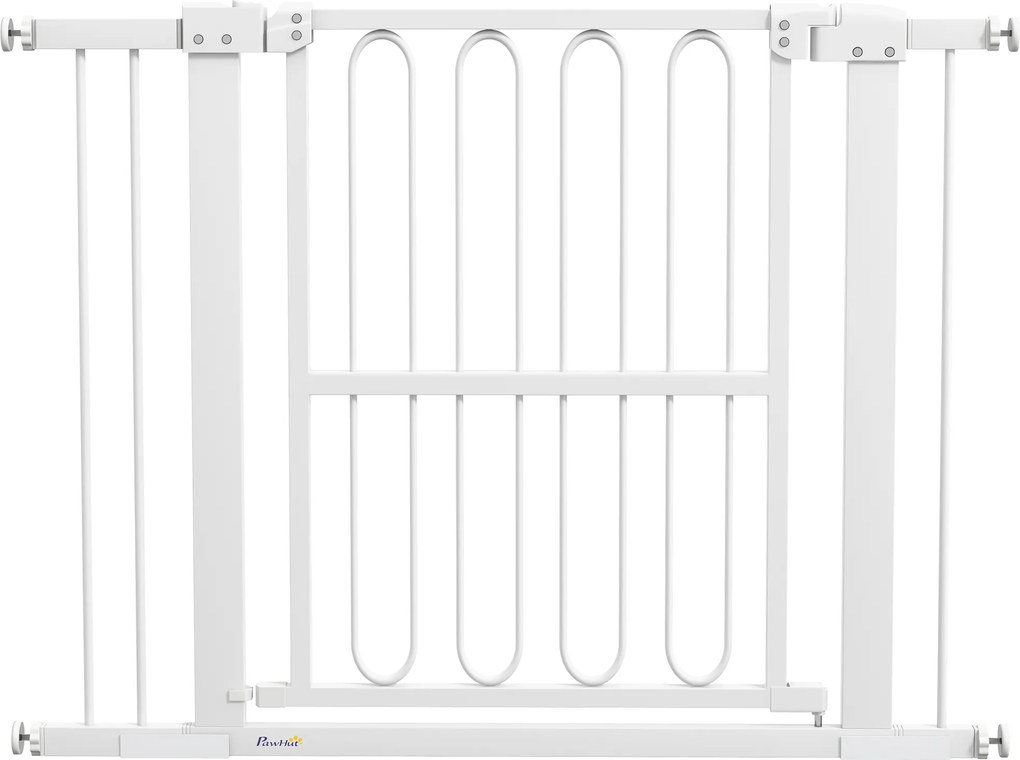 PawHut Portão de proteção para cães, 76-104 cm portão sem perfuração, grade para escadas | Aosom Portugal