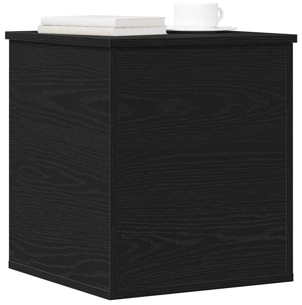 Caixa de Armazenamento vidaXL Carvalho Preto 40x42x46 cm Madeira de En