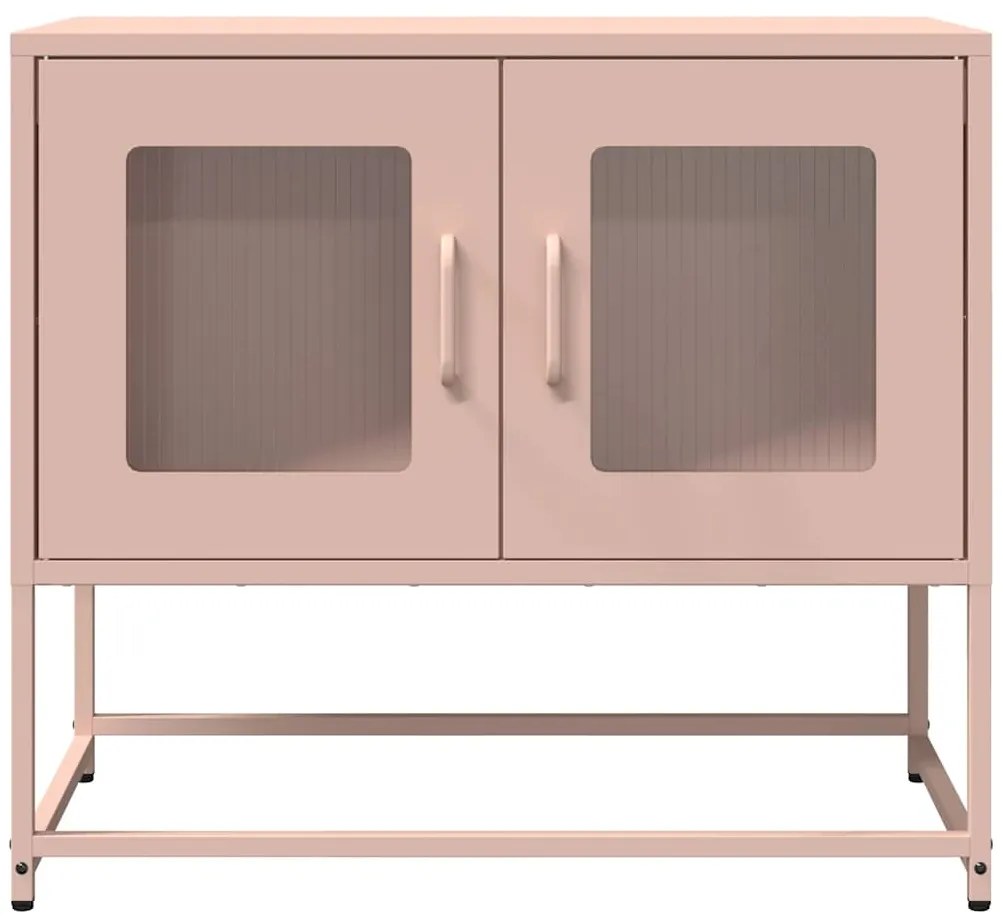 Móvel de TV 68x39x60,5 cm aço laminado a frio rosa