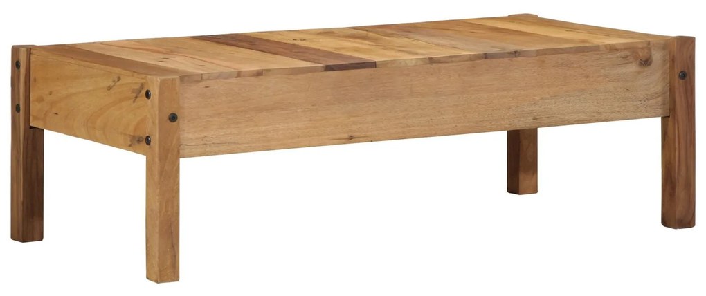 Mesa de Café 110x55x35 cm Madeira Sólida Recuperada