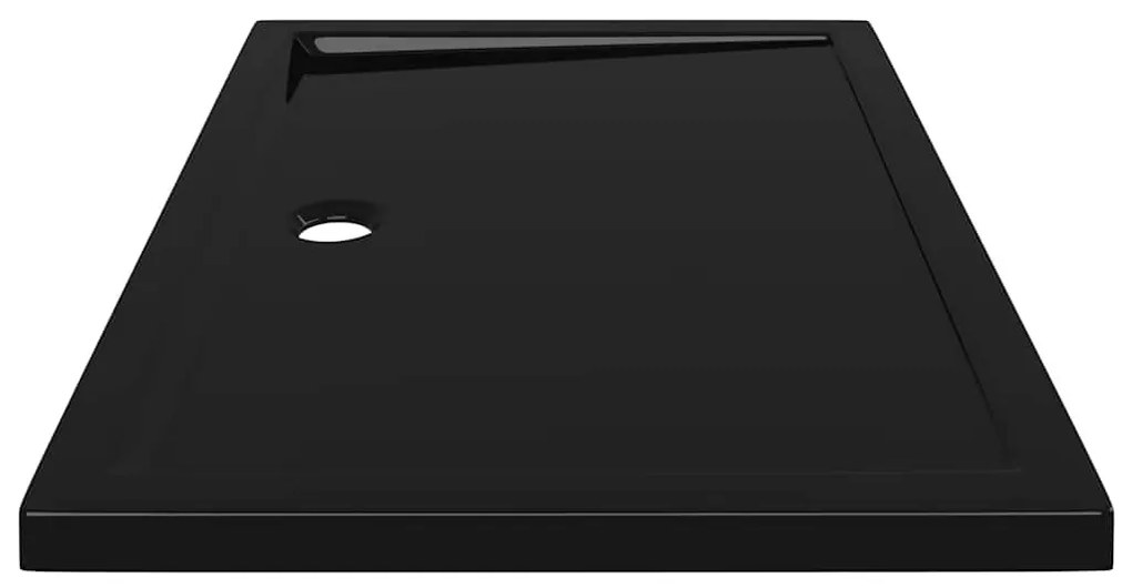 Base de chuveiro retangular 80x110 cm ABS preto