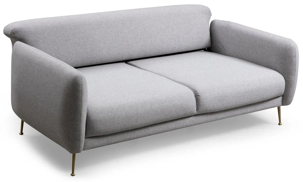 Sofá-cama de 3 Lugares Sevilla – Cinzento – 214 cm x 98 cm x 85 cm