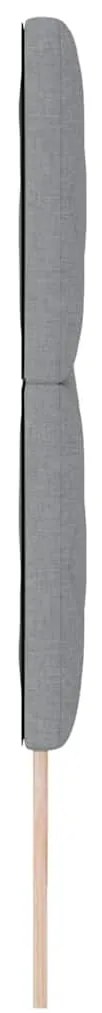 Cabeceira LED vidaXL Design Blocos em Diamante Cinza Claro 180 cm Teci