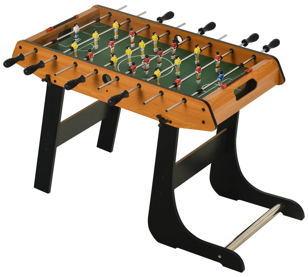 Mesa de Matraquilho Dobrável Matraquilho com 22 Jogadores e 2 Placares para Crianças e Adultos 98x42x62,5 cm Madeira e Preto