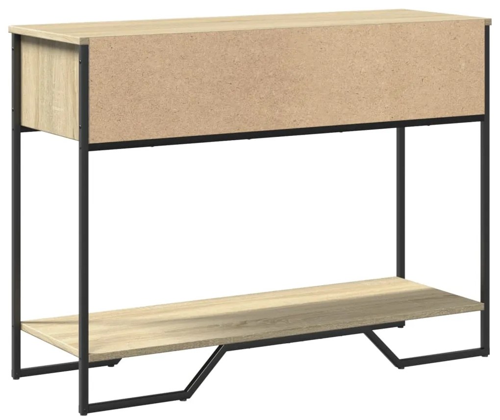 Mesa consola 100x35x74,5cm derivados de madeira carvalho sonoma
