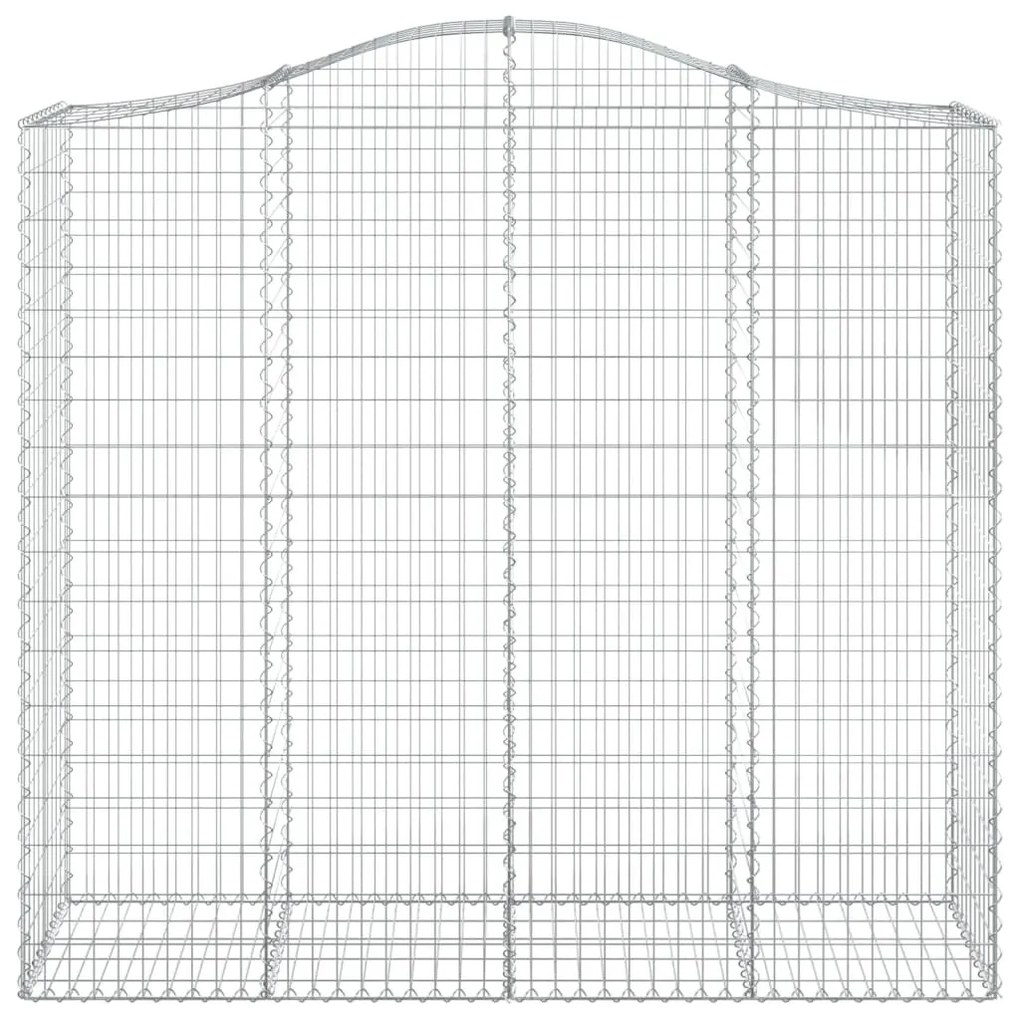 Cestos gabião arqueados 8pcs 200x50x180/200cm ferro galvanizado