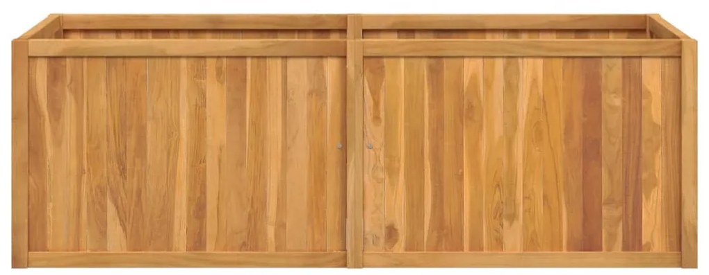 Canteiro elevado 150x50x50 cm madeira de teca maciça