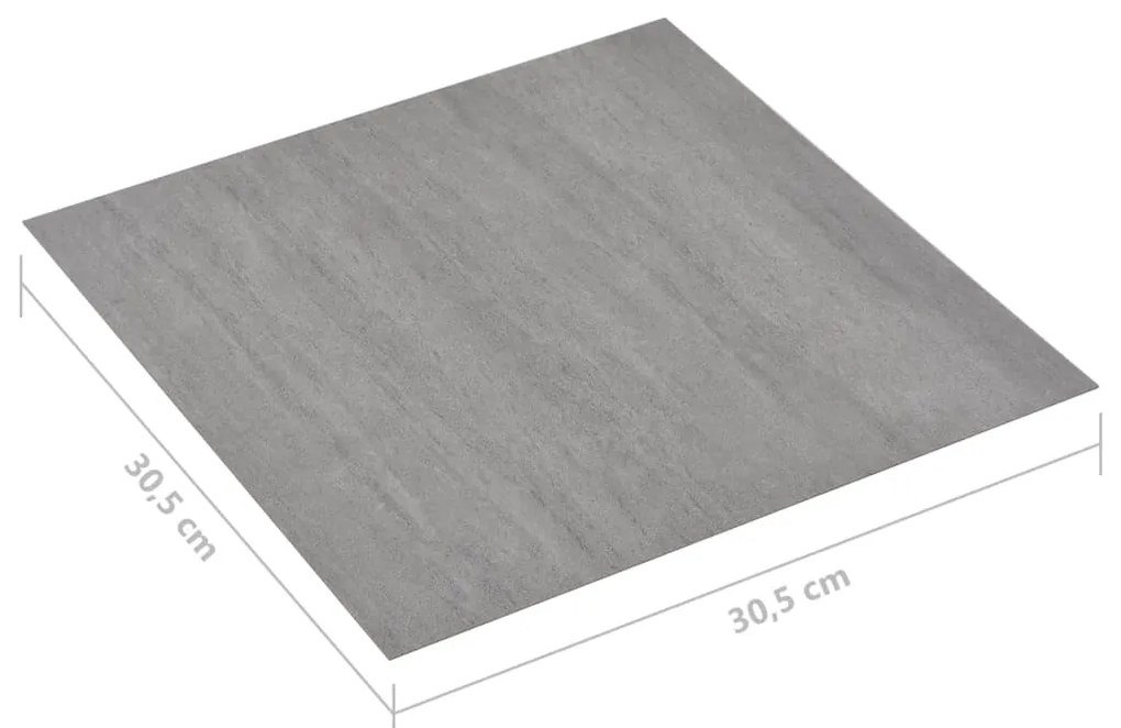 Tábuas soalho autoadesivas 20 pcs 1,86 m² PVC cinza pontilhado