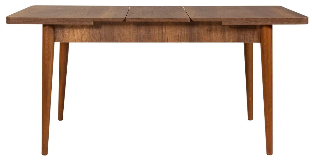 Conjunto de Mesa de Jantar Extensível e Cadeiras Vina – Nogueira e Ped