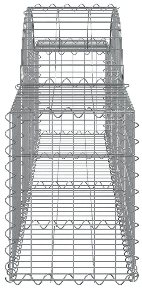 Cestos gabião arqueados 30pcs 200x30x40/60 cm ferro galvanizado