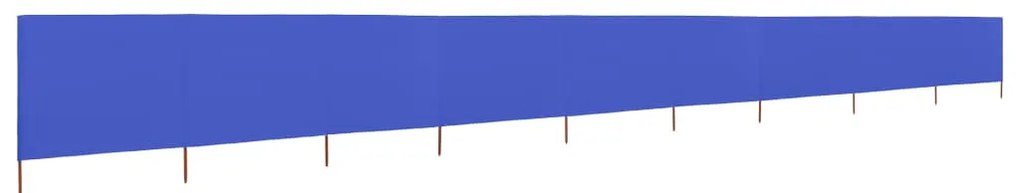 Para-vento com 9 painéis em tecido 1200x160 cm azul-ciano