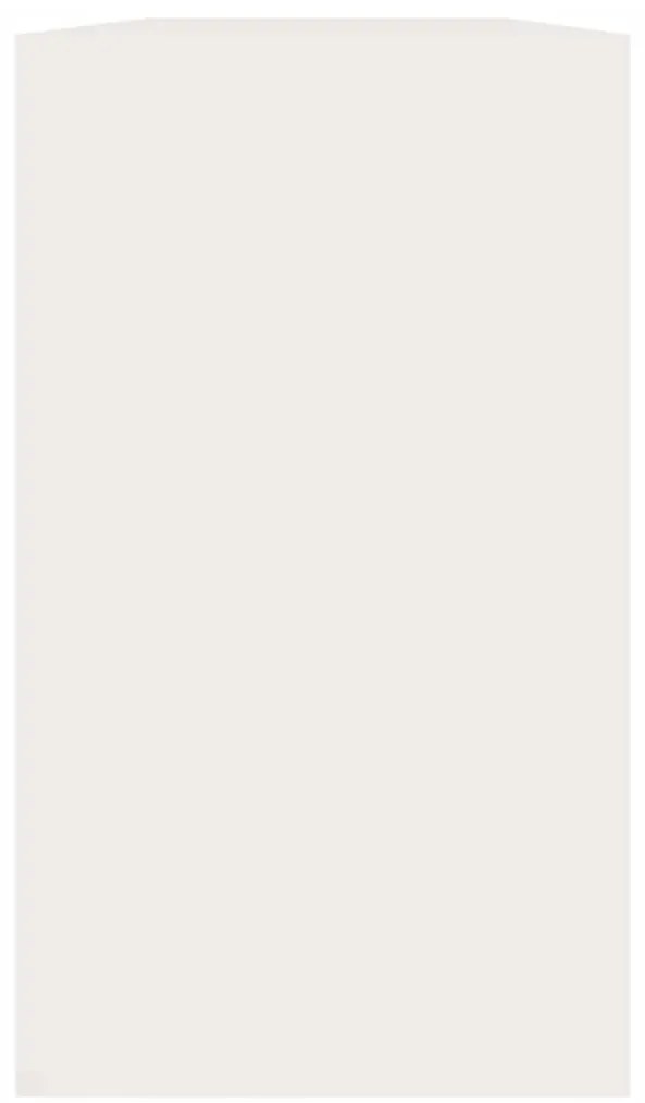Banco sapateira 80x24x45 cm derivados madeira branco brilhante
