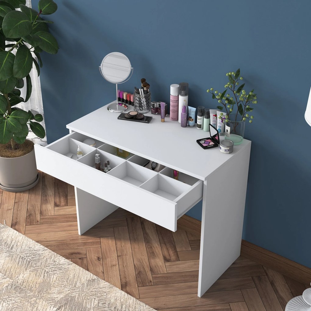 Mesa de Maquilhagem Bj104 – Branco – 90x76,8x45 cm