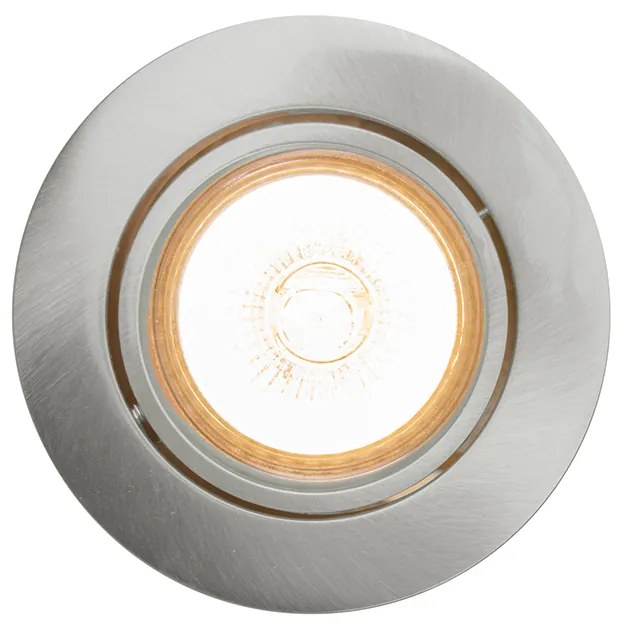 LED Foco embutido inteligente em aço inclinável com Wi-Fi GU10 - Cisco Moderno