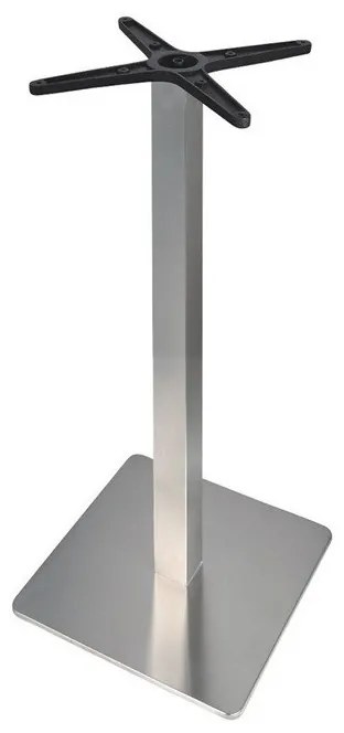 Pernas de Mesa Bar, Restaurante, Café, Esplanada Conjunto de 2 Bases de mesa RHIN, alta, aço inoxidável, base de 45 x 45 cms, altura 110 cms, polido s