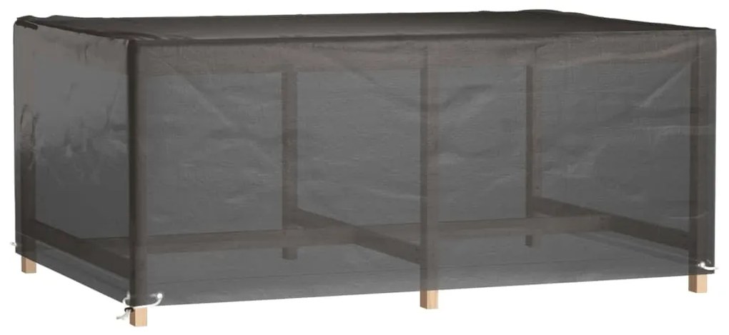 Capa p/ mobiliário de jardim 8 ilhós 180x122x75 cm retangular