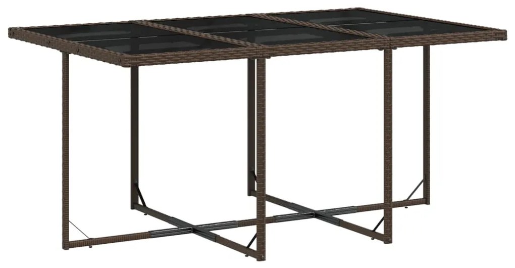 11 pcs conjunto jantar p/ jardim c/ almofadões vime PE castanho