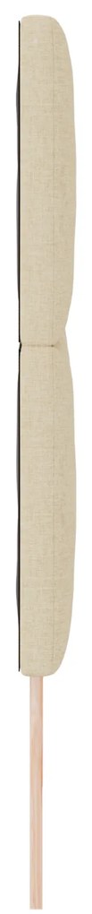 Cabeceira Design de Blocos de Diamante Creme 200 cm Tecido