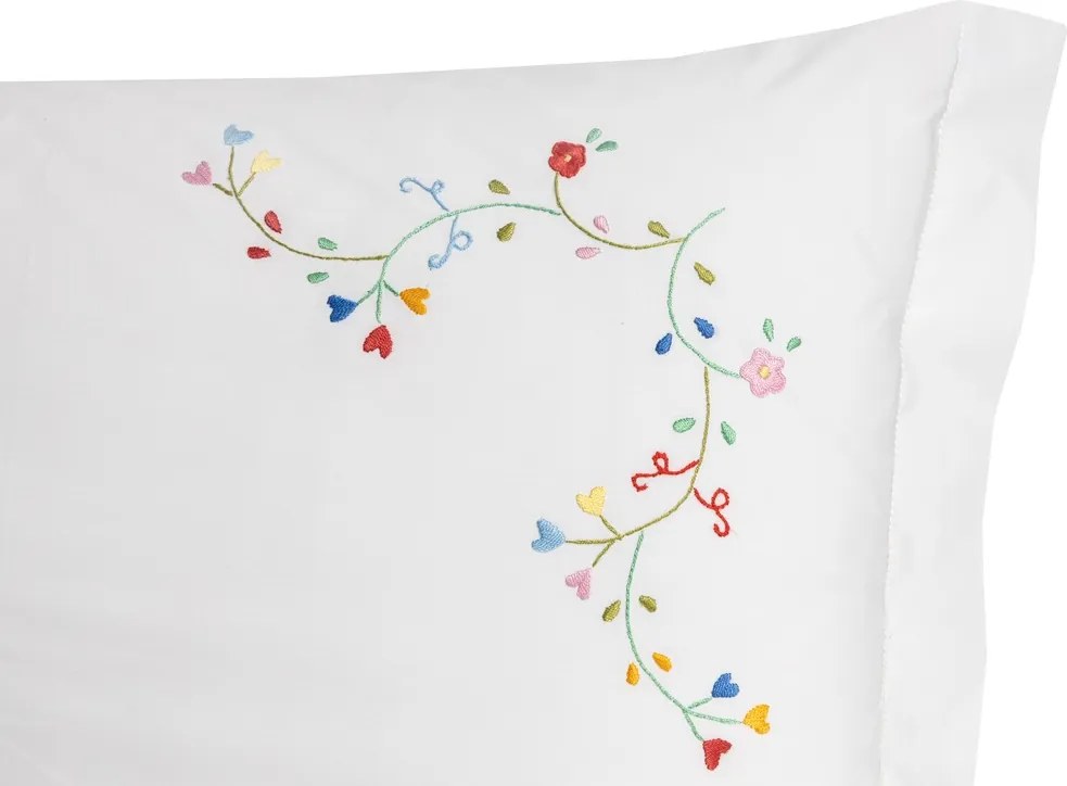 Cama 200x200 cm - Jogo de lençóis bordados da lixa - 100% algodão percal 200 fios: cama 200cm - 1 lençol superior 280 x 280 cm + 1 lençol capa ajustável 200 x 200 + 28 cm + 2 fronha almofada 50x70 cm