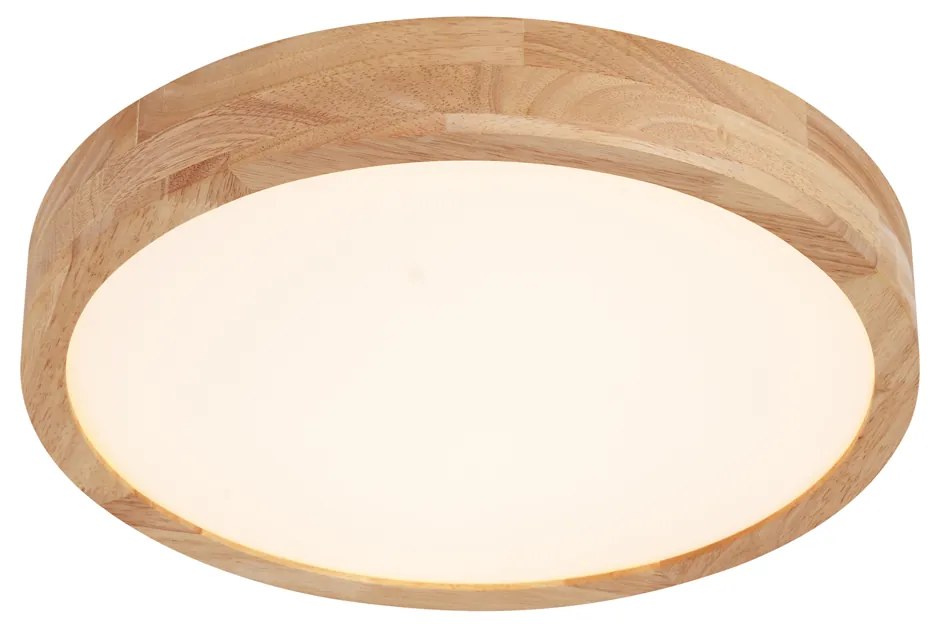 Plafon Escandinavo Madeira 40cm incl. LED Regulável - Pecker Escandinavo