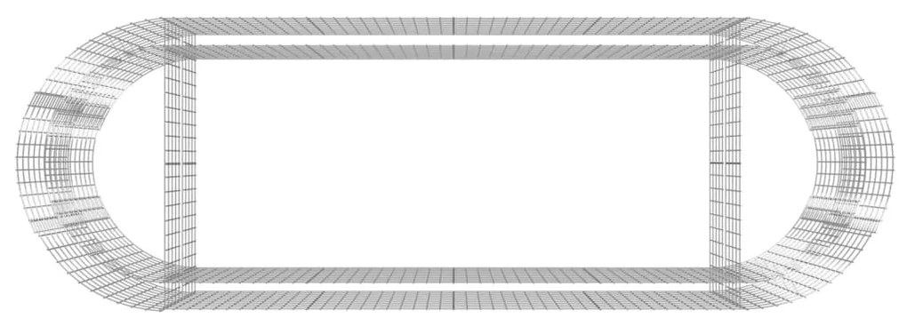 Canteiro elevado/cesto gabião 300x100x100 cm ferro galvanizado