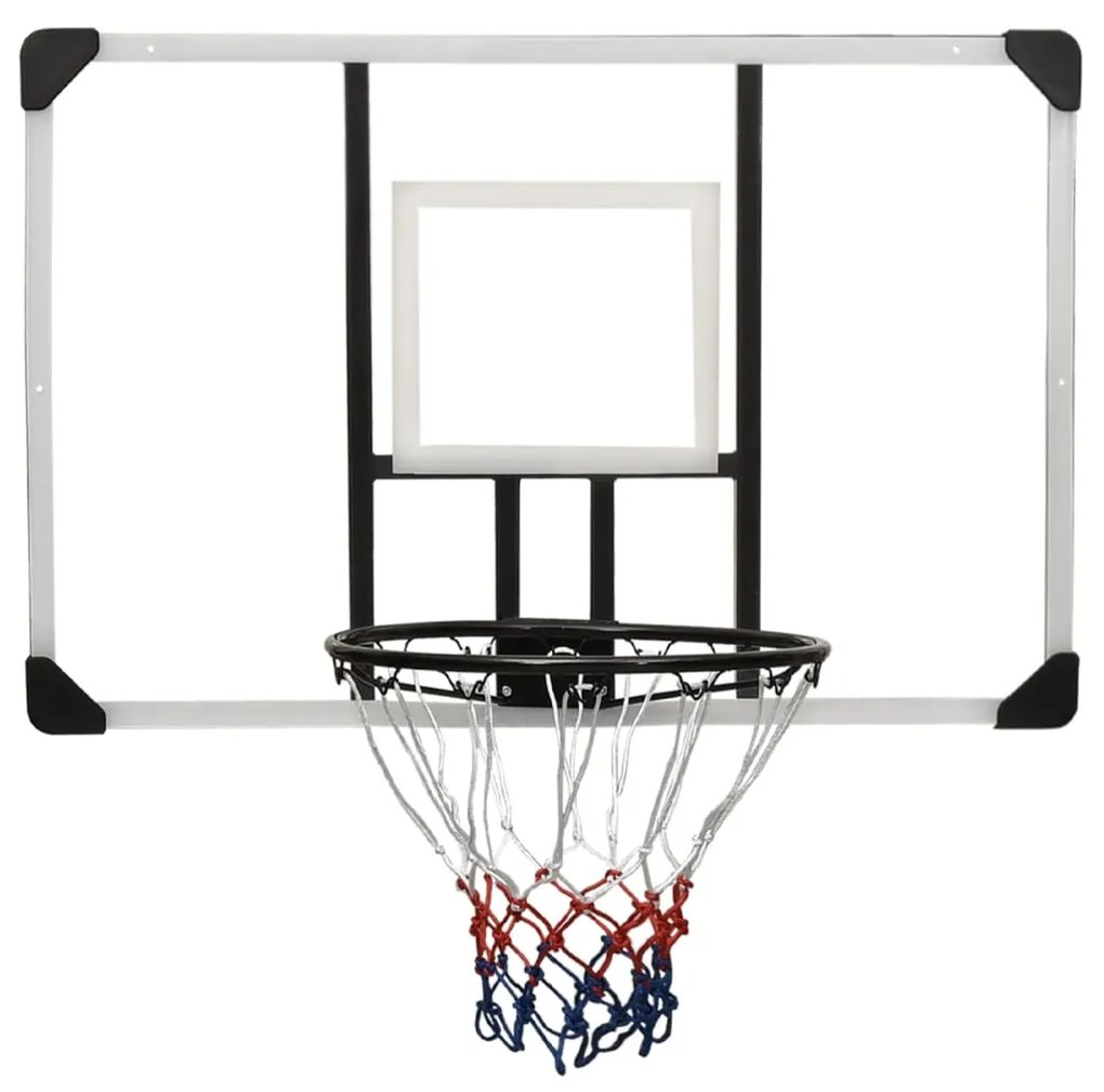 Tabela de basquetebol 106x69x3 cm policarbonato transparente