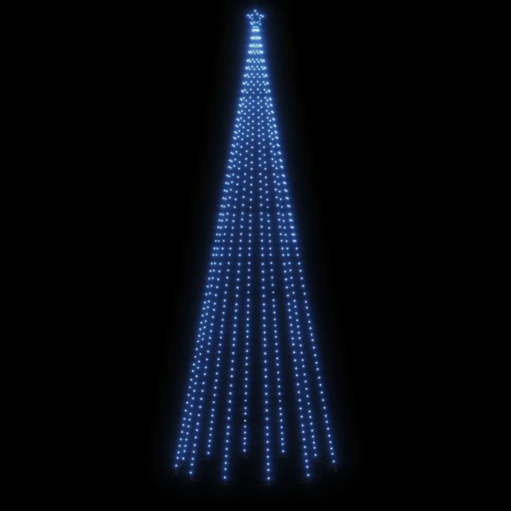 Árvore de Natal com espigão 732 luzes LED 500 cm azul