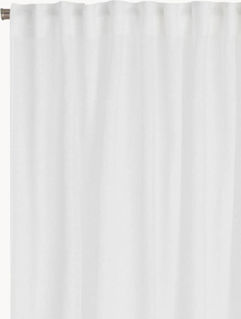 Cortinas semitransparentes multi-banda Nellie, conjunto de 2, L 140 cm