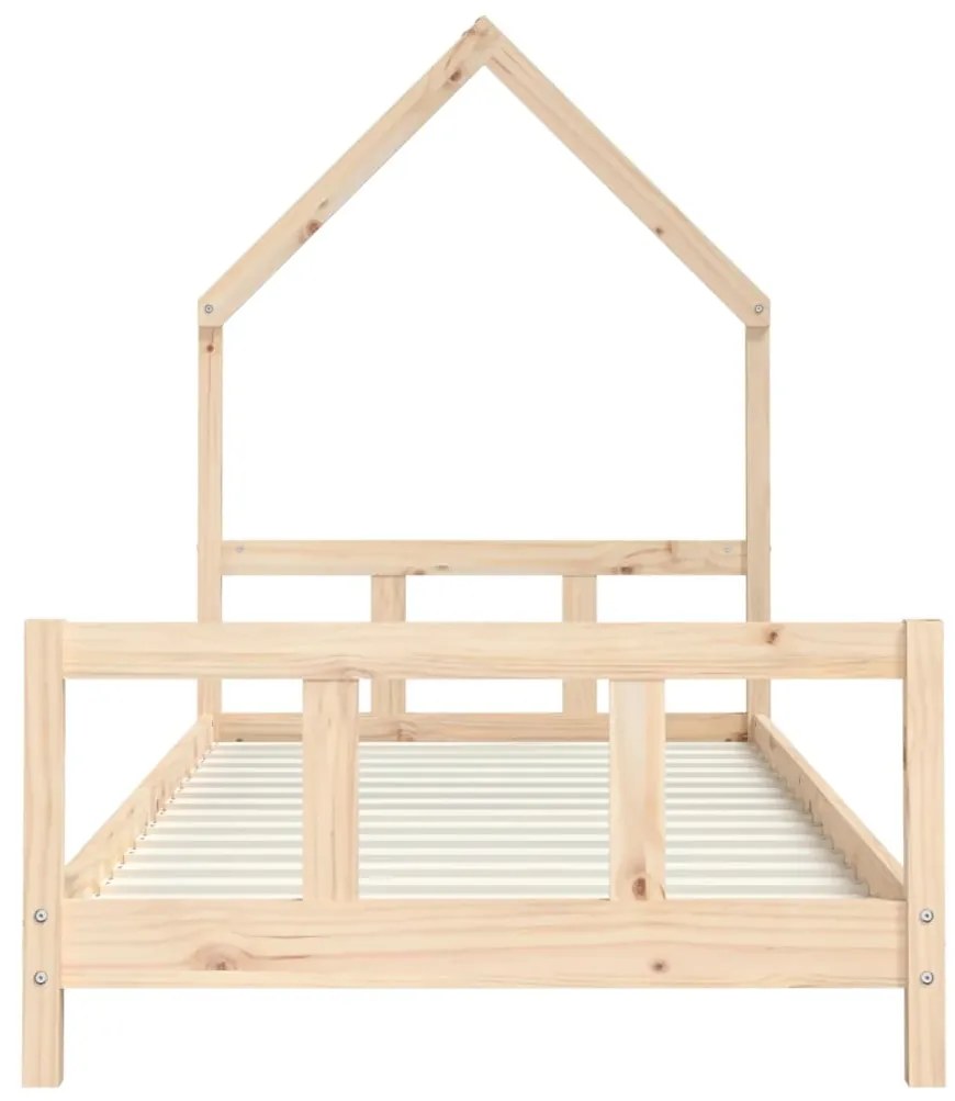 Estrutura de cama infantil 90x190 cm madeira de pinho maciça