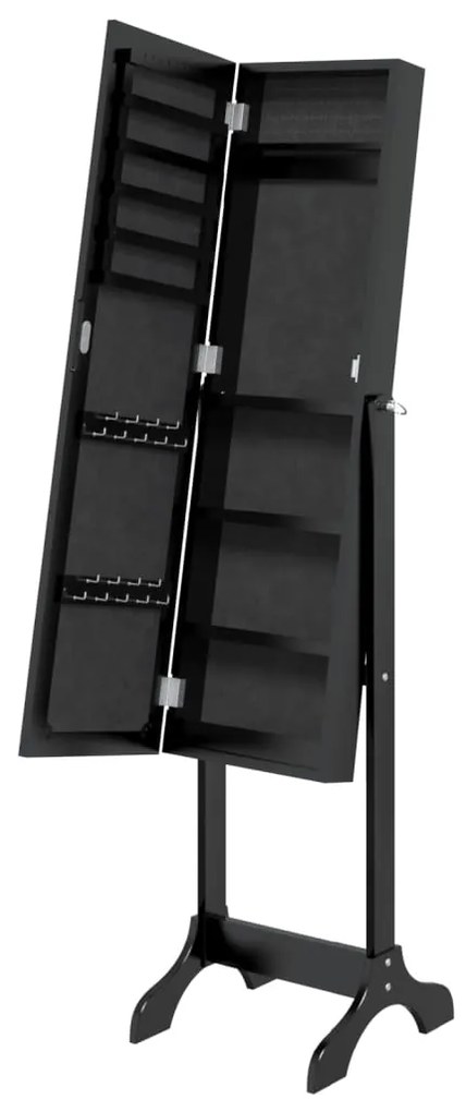 Espelho de pé 34x37x146 cm preto