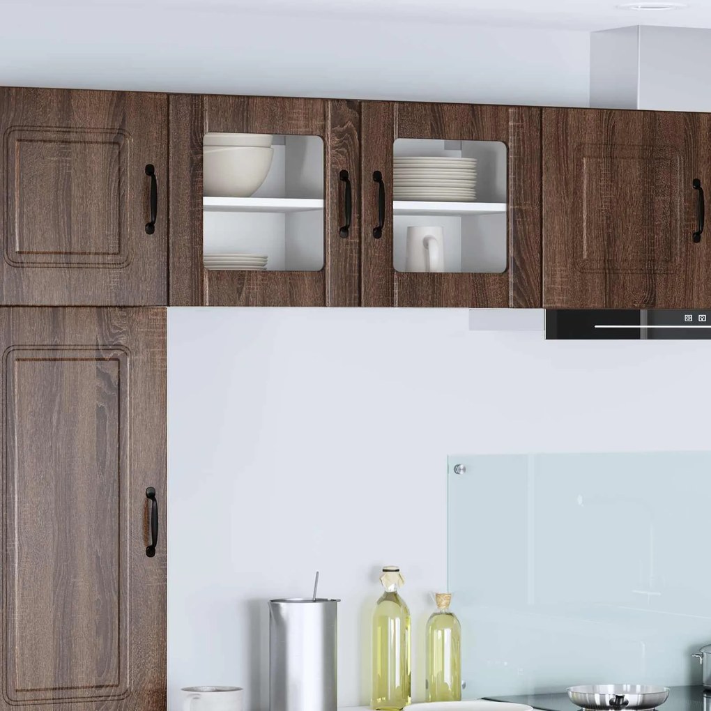 vidaXL Armário de Cozinha 2 pcs Carvalho Marrom 40 x 31 x 40 cm